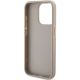 7. Guess 4G Triangle Metal Logo Case for iPhone 15 Pro - White