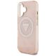 6. Guess IML Metal Glitter 4G Circle Triangle MagSafe case for iPhone 16 - pink