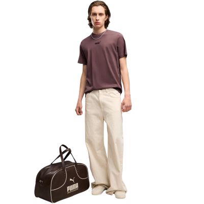 5. Men's Puma ESS Small No. 1 Logo Centered Tee Brown 692912 91