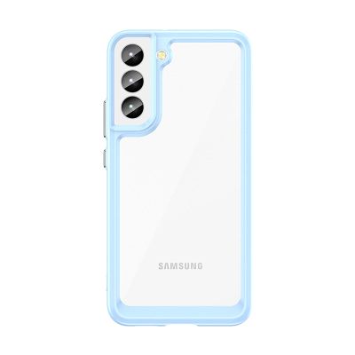3. Outer Space Case for Samsung Galaxy S23 cover with a flexible frame blue
