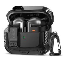 Tech-Protect Silicone Hook Case for Samsung Galaxy Buds 3 / 3 FE / 3 Pro - Black