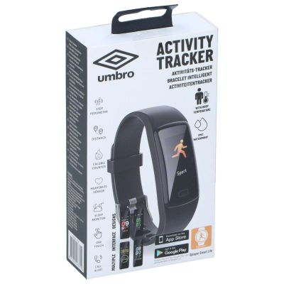6. BLACK UMBRO MONITORING WATCH BRACELET CLASSIC CLASP