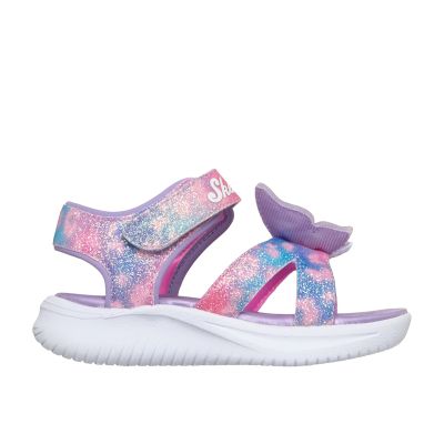 4. Skechers Kids' Sandals JUMPSTERS SANDAL BUTTERFLY BRITES 303109N LVMT