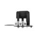 3. LANBERG 10A Closing Thermostat for Cabinets with Mounting Ear (Rack) and Electrical Terminal Block, Black