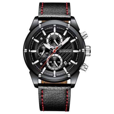 12. Men's Watch Giewont Chronograph Sapphire Black GW8810-A1