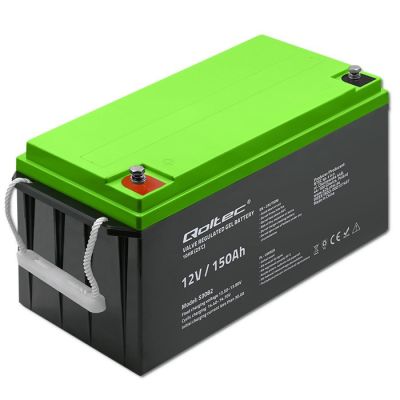 Qoltec Gel Battery | 12V | 150Ah | GEL | 41.8kg