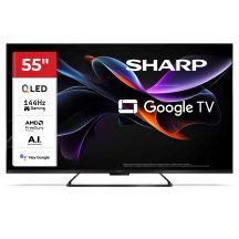SHARP 55HR7265E QLED 55" 4K Ultra HD Google TV Dolby Digital Plus DVB-T2 Black