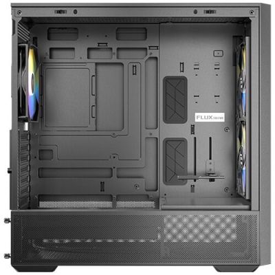 13. Antec FLUX REAR Midi Tower, Black