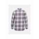 3. Peak Performance W Cotton Flannel Shirt Purple and White Check