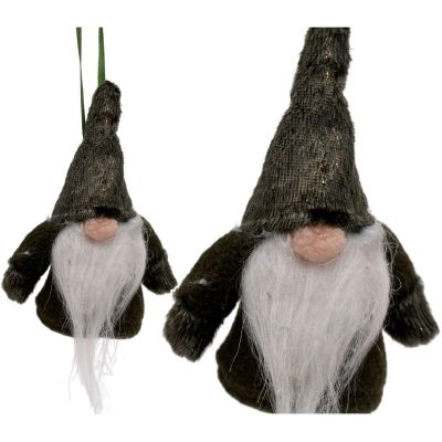 6. DECORATIVE PENDANT SANTA CLAUS WITH HANDLES 11CM GREEN