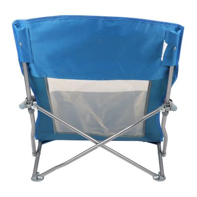 2. BEACH CHAIR WITH ARMRESTS 55x58x64CM FOLDABLE BLUE