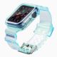 Silicone Band Strap Bracelet Case Strap Light Set for Apple Watch 38mm - Blue