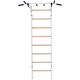 10. WOODEN AND METAL GYMNASTIC WALL BAR WITH BAR BENCHK 221W