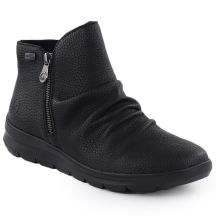 Women’s Black Waterproof Leather Ankle Boots – Rieker Z0056-00