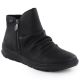 Women’s Black Waterproof Leather Ankle Boots – Rieker Z0056-00