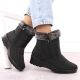 2. Women’s black snow boots with fur lining Vinceza 86231