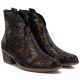 4. Women's cowboy boots snake print black M.Daszyński MR2382
