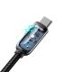 6. Baseus Display Fast Charging Data USB-A / USB-C 66W 1 m cable - black