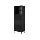 ABETO display cabinet 60x40xH176.5 black/gloss black