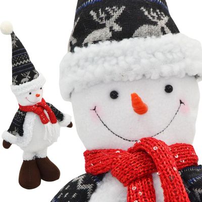 DECORATIVE SNOWMAN 50CM GRAY