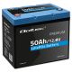 2. Qoltec LiFePO4 Lithium Iron Phosphate Battery | 12.8V | 50Ah | 640Wh | BMS
