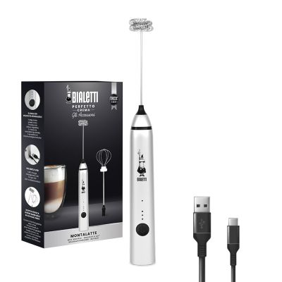 2. Bialetti 0006770 Handheld Electric Milk Frother Stainless Steel