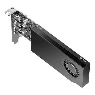 11. PNY NVIDIA A400 4GB GDDR6 64-bit, Low Profile, PCIe 4.0 x8, Single slot, 4 x Mini DisplayPort 1.4a, 50W, LP bracket, 4 x mDP to DP adapter, retial