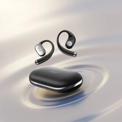 13. OWS QCY Crossky R70 LDAC IPX5 Headphones with Ear Hooks - Black