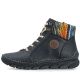 9. Rieker 55040-00 comfortable black women's ankle boots