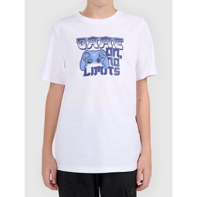 Boy's printed T-shirt 4F 4FJWAW26TTSHM3517-10S