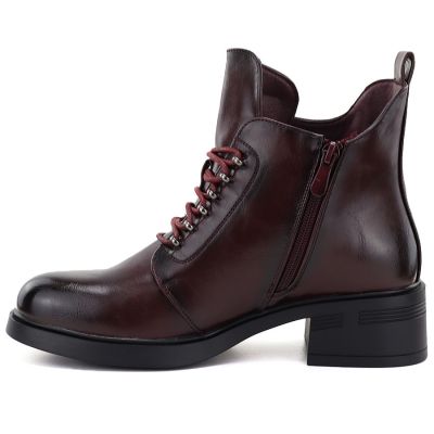 3. Women's insulated ankle boots with a block heel S.Barski HY62-8112
