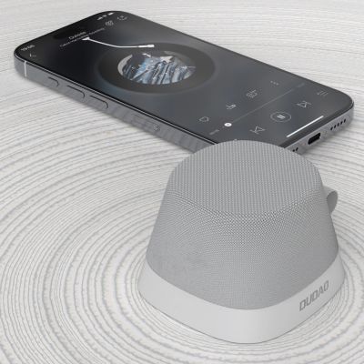 6. Dudao Y20 Wireless Speaker with Magnetic Mount Bluetooth 5.3 - Silver