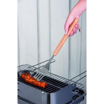 3. BBQ SPATULA WITH WOODEN HANDLE