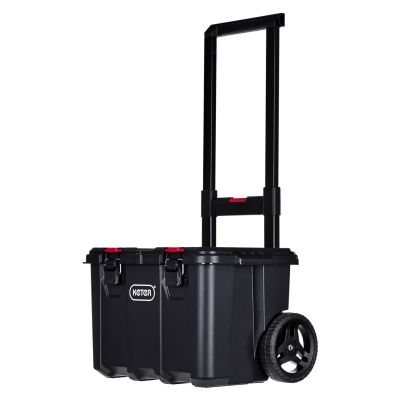 11. Set of 3 Stack"N"Roll KETER boxes