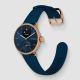 Withings ScanWatch 2 – smartwatch with ECG function, heart rate and SpO2 monitoring, and activity and sleep tracking (38 mm, blue/rose gold)