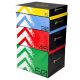 Set of four HMS Premium Plyometric Boxes PYBS01