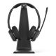 7. EPOS IMPACT 1061 ANC Wireless Headset Headband Office/Call Center Bluetooth Charging Base Black