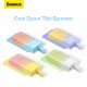 11. Baseus Popsicle 5200mAh 20W Powerbank with Built-in Lightning Cable (+ White Baseus Simple USB-C - USB-C 60W/20V/3A/30cm Cable) - White-Green