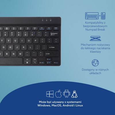 10. R-Go Compact Break Keyboard - keyboard - multie