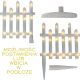 18. DECORATIVE LED FENCE 8 PCS WARM WHITE
