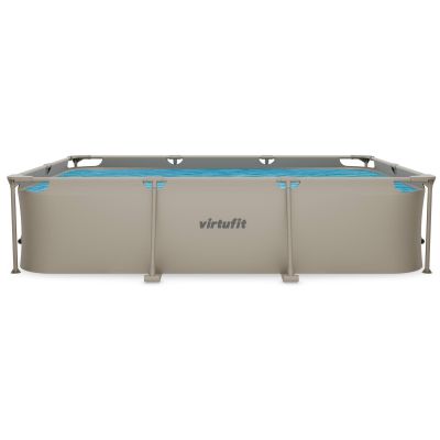 3. VIRTUFIT RECTANGULAR SWIMMING POOL 300 x 210 CM WITH FILTER PUMP BEIGE