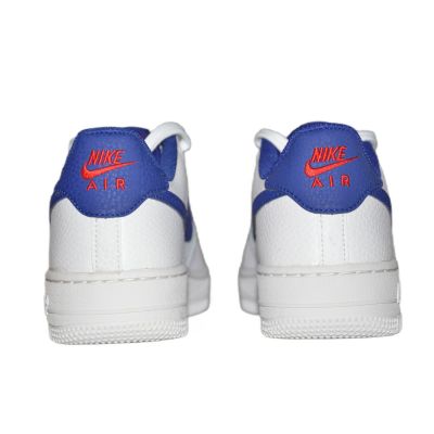 4. Nike Air Force 1 White/Deep royal blue women's shoes - CT3839-101