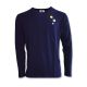 Men's Longsleeve Wood Wood Mel patches sweatshirt - 10235402-2323-Navy