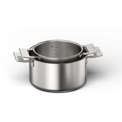 4. BOSCH HEZ9SE040 pot set - 3 pots with lid + frying pan