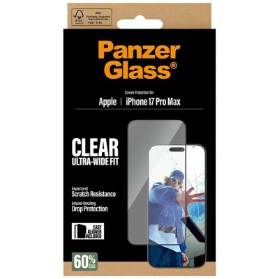 5. PanzerGlass Ultra-Wide Fit EasyAligner Tempered Glass for iPhone 17 Pro Max