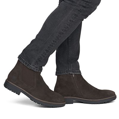6. Men's brown insulated leather Chelsea boots Rieker 33180-28