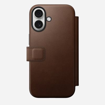 4. Nomad NM014209858 Cell Phone Case 16 cm (6.3") Folio Brown