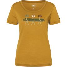 Women’s SUPER.NATURAL W Surfing Flowers Tee yellow