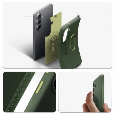 15. Spigen Nano Pop Mag MagSafe Case for Samsung Galaxy S26 - Green