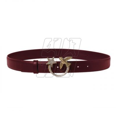 Pinko Love Birds Jewel Star H3 W 100125A111 burgundy belt